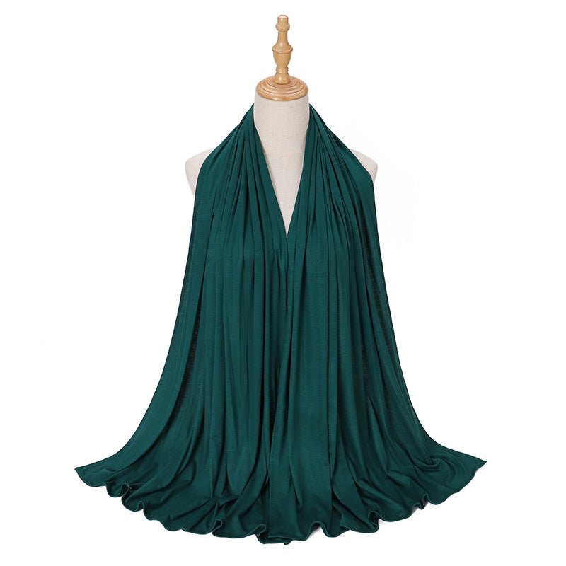 Premium Boho Style Large Mercerized Cotton Hijab (MH114）