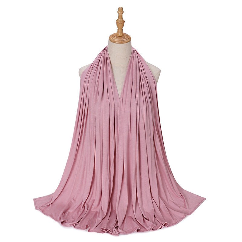 Premium Boho Style Large Mercerized Cotton Hijab (MH114）