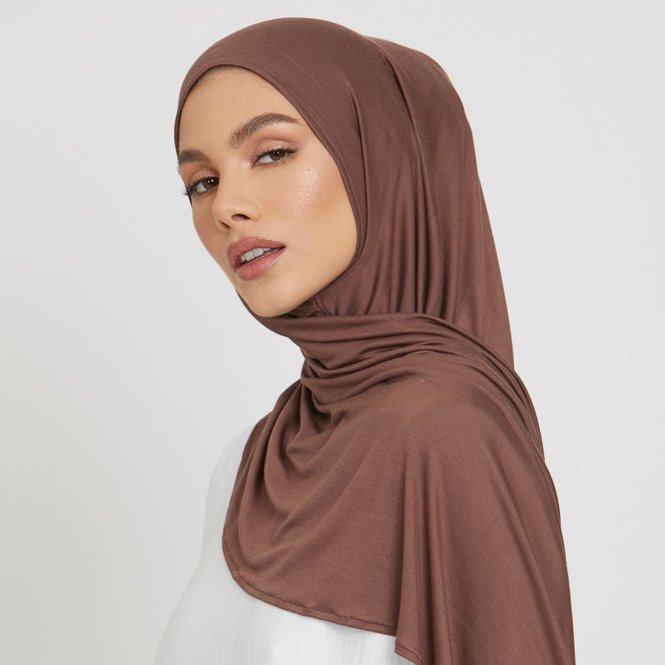 Premium Boho Style Large Mercerized Cotton Hijab (MH114）