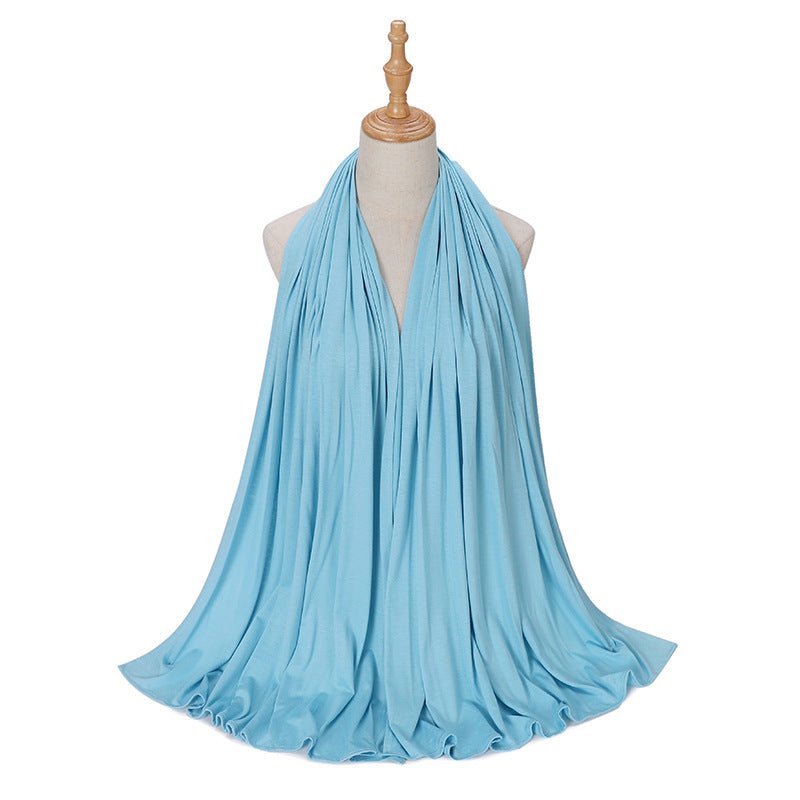 Premium Boho Style Large Mercerized Cotton Hijab (MH114）