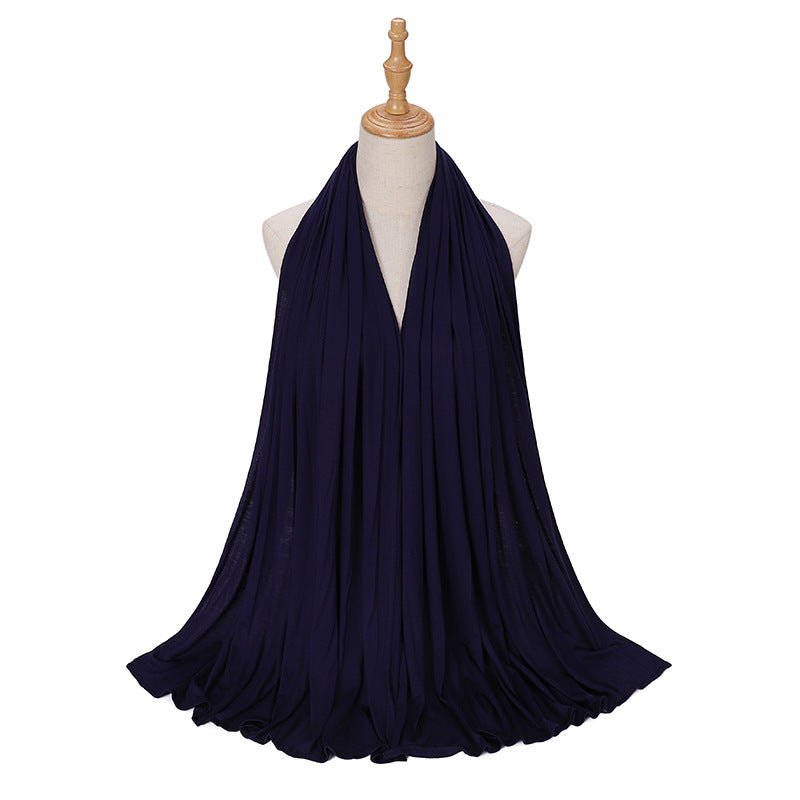 Premium Boho Style Large Mercerized Cotton Hijab (MH114）