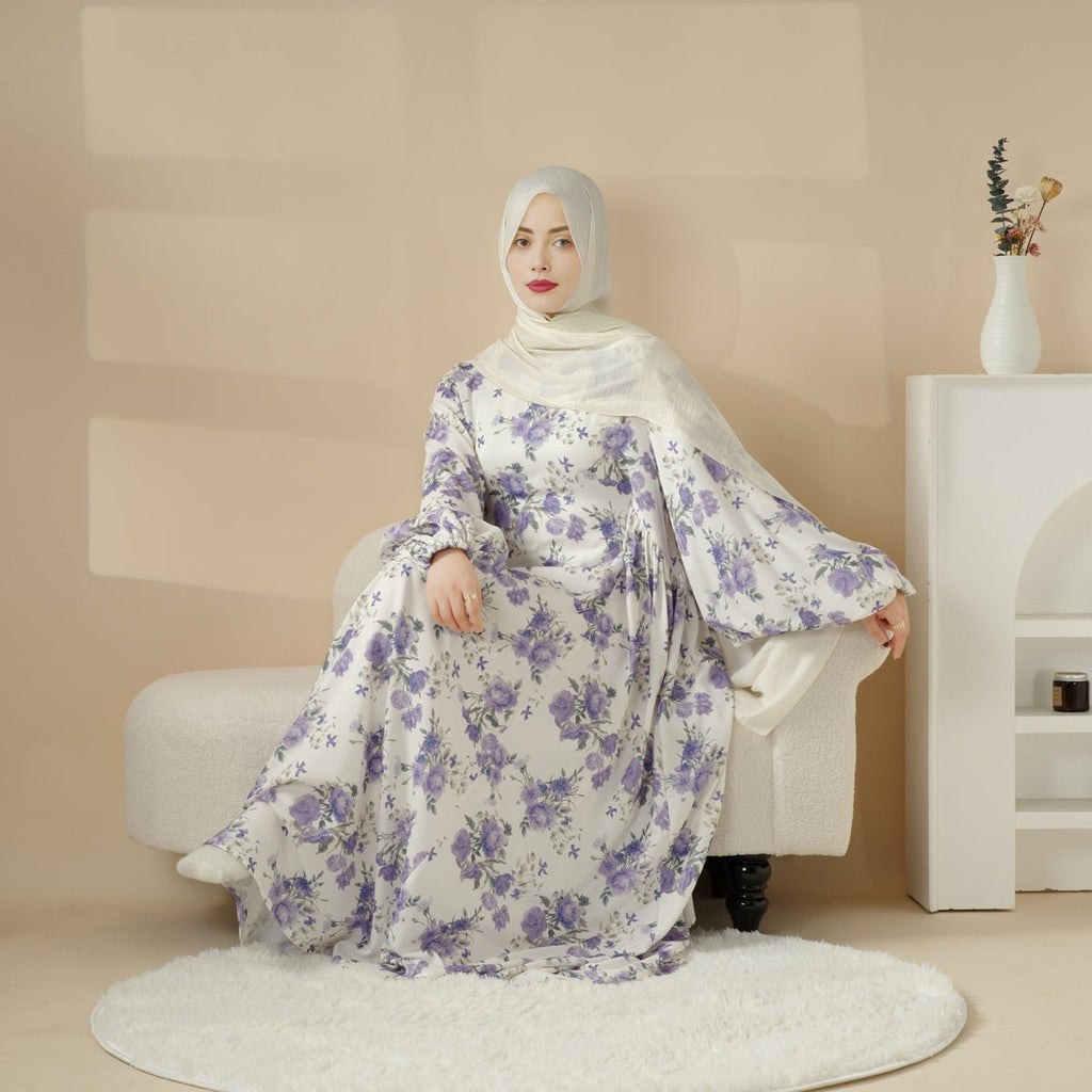 Printed Reversible Abaya (MA082)