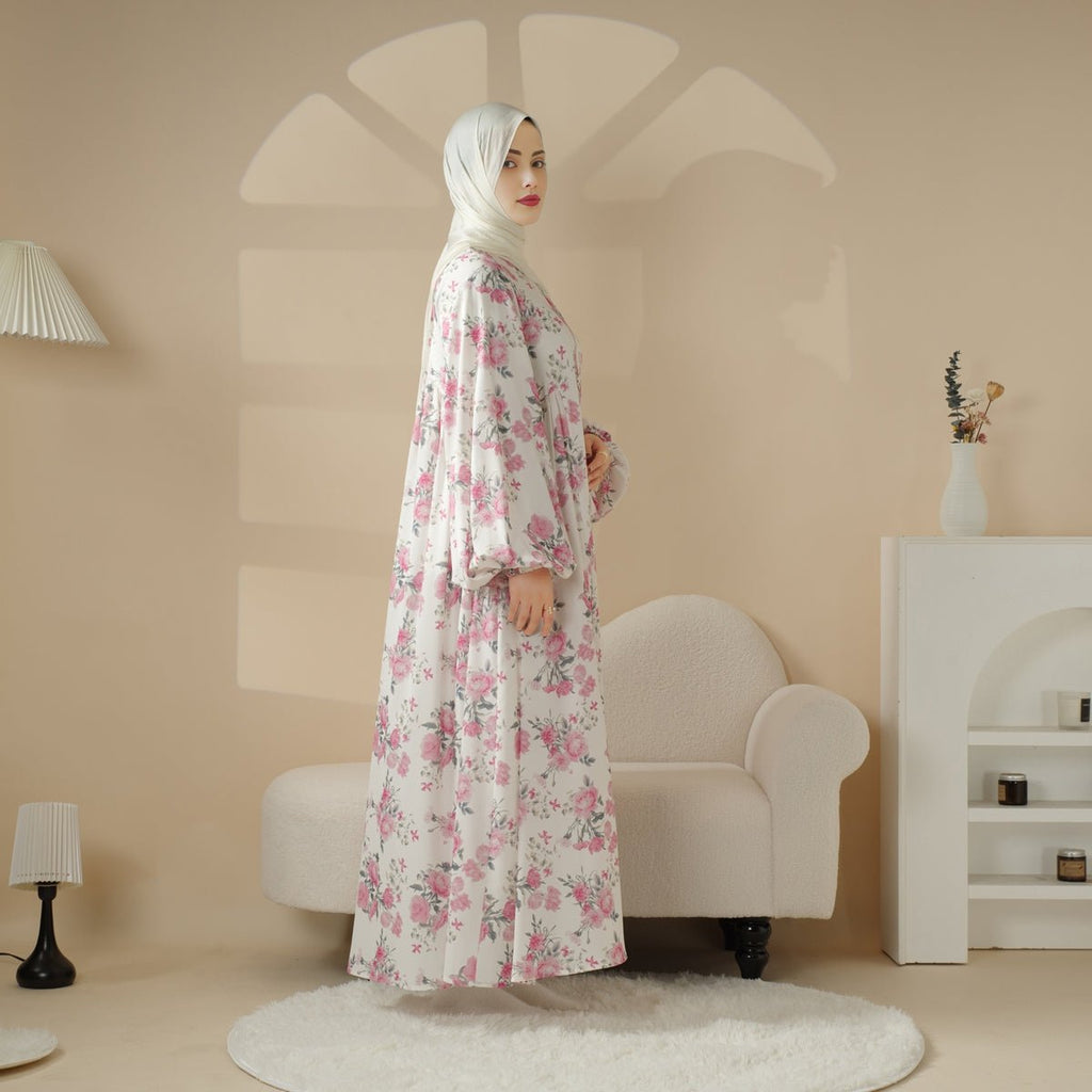 Printed Reversible Abaya (MA082)