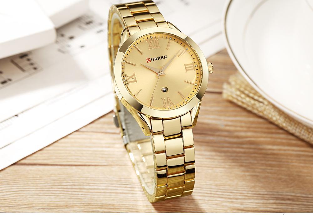 Women's Waterproof Elegant Classic Watch With Big Numerals And Date Display Luxury Wristwatch Excellent Gift