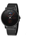 Women's Elegant Waterproof Watch With Chronometers And Braided Stainless Steel Bracelet Excellent Design Perfect Gift