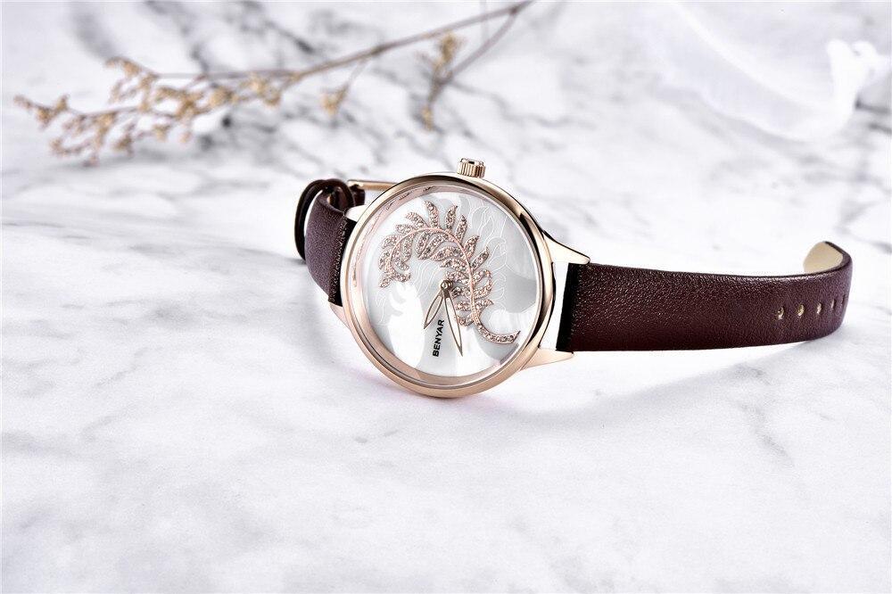 Luxury Womens Round Watch Simple Analog Quartz Watches Elegant Stainless Steel Mesh Strap Fashionable Wrist Watch For Woman