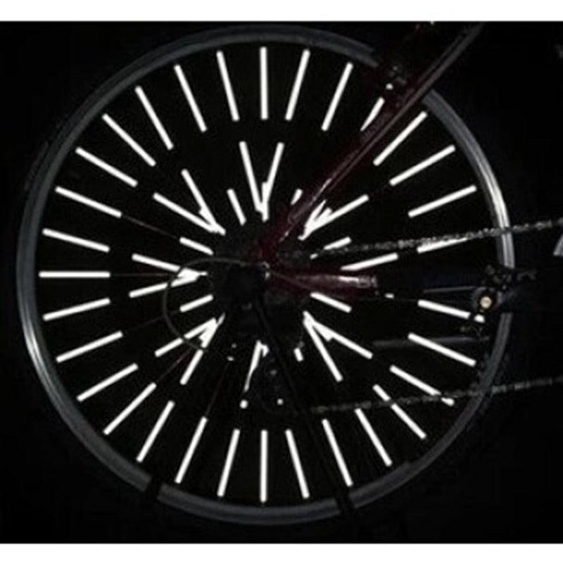 12 Pieces Bicycle Mountain Bike Riding Wheel Rim Spoke Mount Clip Tube Warning Light Strip Reflector Sets Bicycle Spoke Skins Wraps Bicycle Wheel Spoke Reflector Reflective Kids Road Mountain Bike Colorful Wheel Decoration