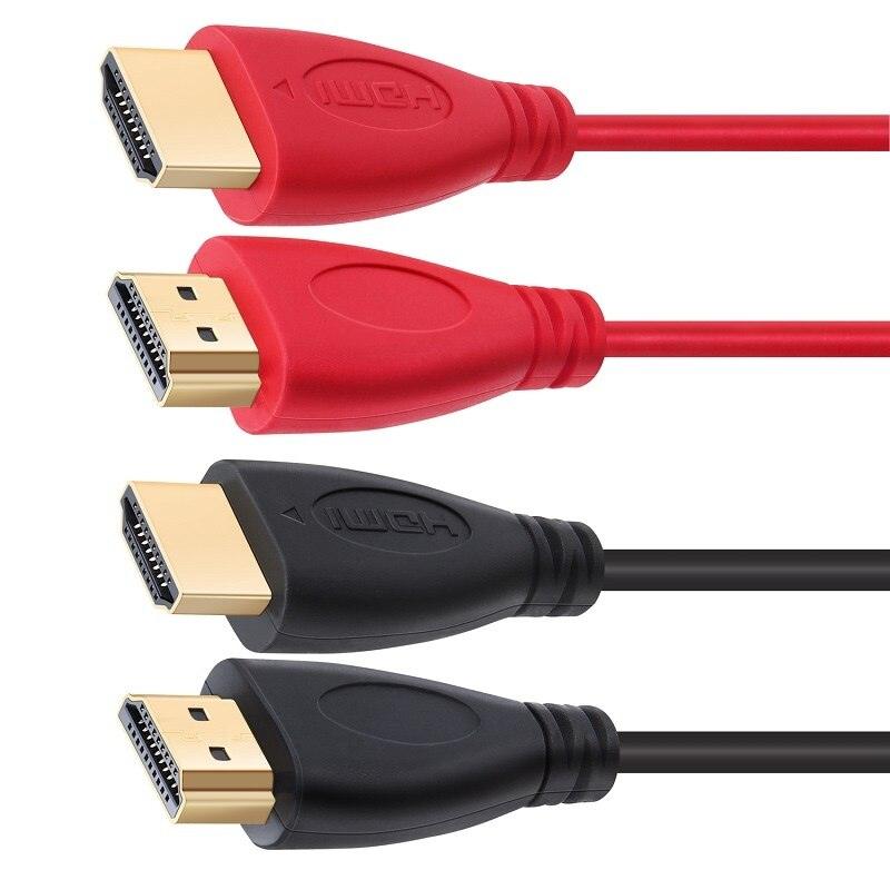 HDMI Cable High Speed Gold Plated Plug Male-Male HDMI Cable Ultra High Speed Gold Plated Connectors Ethernet Audio Return Video 4K Full HD 1080p For HD TV Computer Gaming
