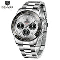Luxury Men Watches Scratch Resistant Full Stainless Steel Strap Waterproof Sport Quartz Watch Men Fashion Date Clock Chronograph