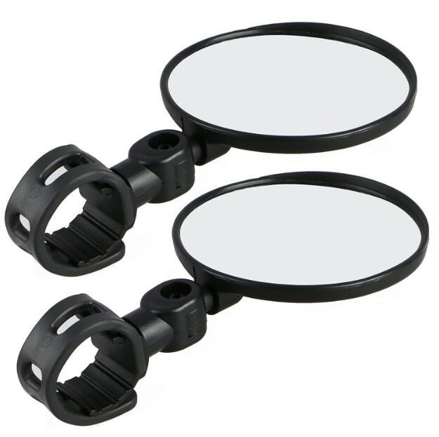 1Pc Bicycle Rearview Handlebar Mirrors Cycling Rear View Bike Silicone Handle Rearview Mirror Bike Mirrors Adjustable Bicycle Cycling Rear View Mirror For Handlebar