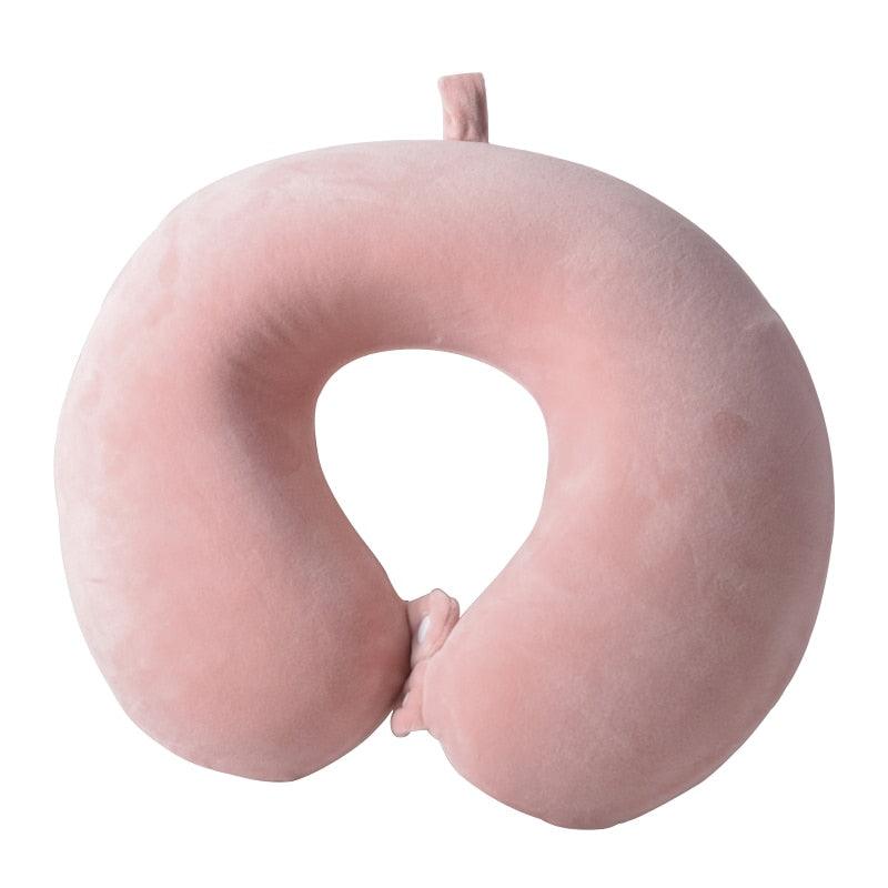 Memory Foam U-Shaped pillow Slow Rebound Neck Pillow Nap Airplane Pillow Travel Cartoon Memory U-Shaped Headrest Long Trip Sleep With No Neck Pain Super Soft Memory Foam Neck Pillow Easy Washing With Removable Cover By My Perfect Dream