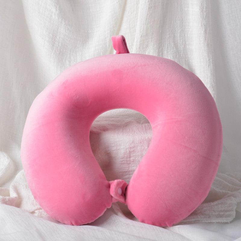 Memory Foam U-Shaped pillow Slow Rebound Neck Pillow Nap Airplane Pillow Travel Cartoon Memory U-Shaped Headrest Long Trip Sleep With No Neck Pain Super Soft Memory Foam Neck Pillow Easy Washing With Removable Cover By My Perfect Dream