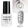 Stylish Women Gel Nail Polish Multi Color Manicure Set UV Led Tehnology Elegant Fashion Design Crack Effect
