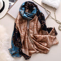New Brand Designer Luxury  Winter Long Silk Scarf Shawls Wraps Print Cotton Scarf Stylish Head Wraps Scarves Hijabs Neck Scarves Lady Hijab For Female