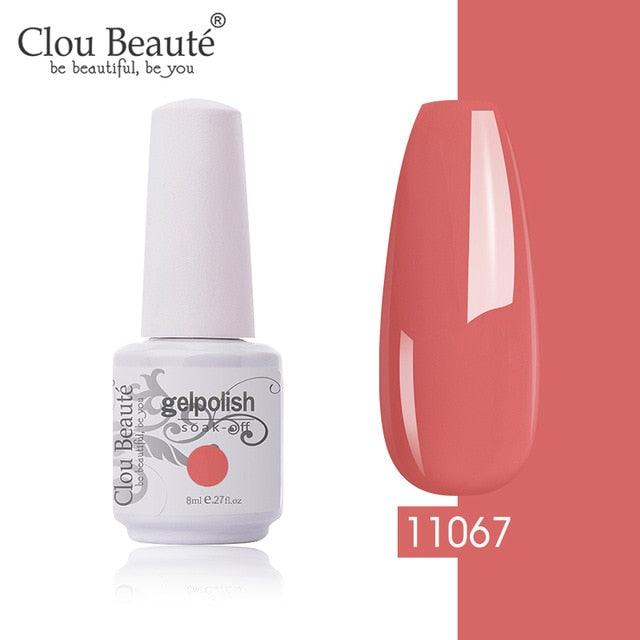 New 2022 Women Gel Nail Polish Pure Pink UV Gel Nail Polish Art Manicure Luxury Colorful Design For Ladies and Womens