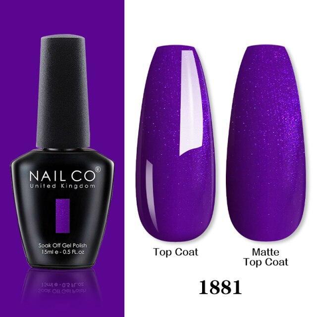 Womens Gel Nail Polish Multi Glossy and Matte Colors Elegant Manicure Design For Womens