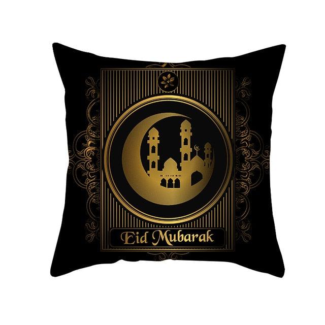Black Gold Pattern Decorative Pillowcase Cushion Peach Skin Colorful Decorative Pillow Cases Sofa Couch Decoration Cushion Covers Pillow Beautiful Pillowcase