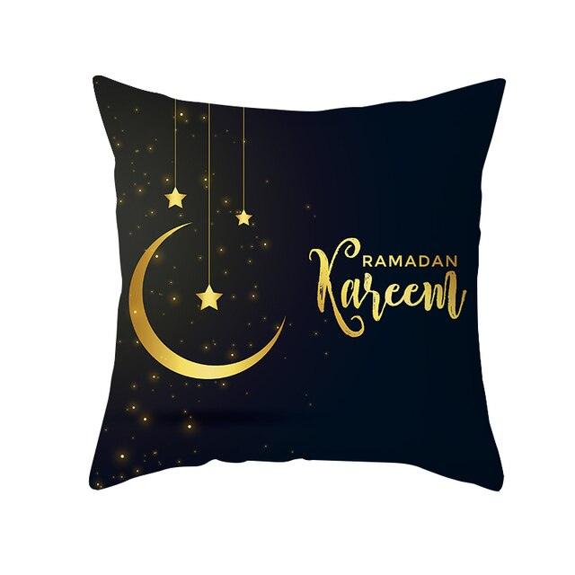 Black Gold Pattern Decorative Pillowcase Cushion Peach Skin Colorful Decorative Pillow Cases Sofa Couch Decoration Cushion Covers Pillow Beautiful Pillowcase