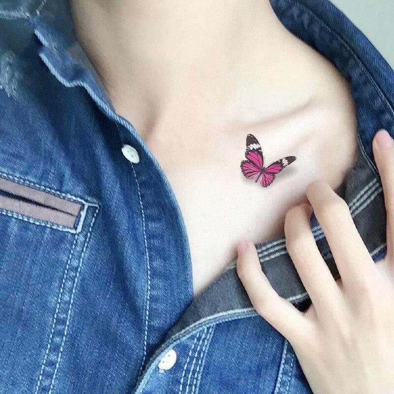 Temporary 3D Rose Flower Tattoos Sticker Body Art Tattoo Sticker Waterproof Luxury Tattoo Rose Lotus Flower Fashion Sticker For Womens