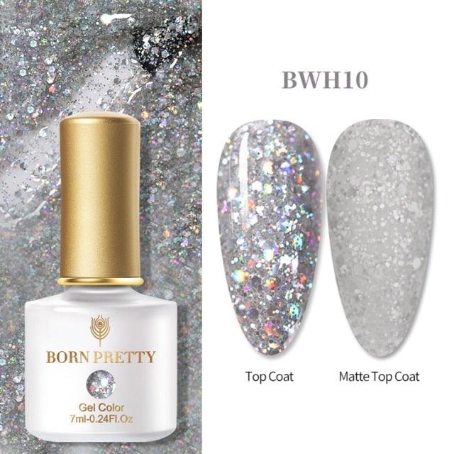 2021 New Womens Colorful Nail Gel Polish Modern Glitter Pink Purple UV Diamond Stylish Design Nail Colors Gel