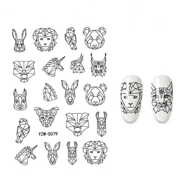 3D Nail Stickers Flower Graffiti Abstract Sexy Woman Face Design Adhesive Nail Art Decor Foil Slider Manicure Stickers For Nails Woman Decoration Nail Art Nail Ornament Self Adhesive Nail Decals Colorful Nail Sticker Jewelry Design For Nails Sliders Tips