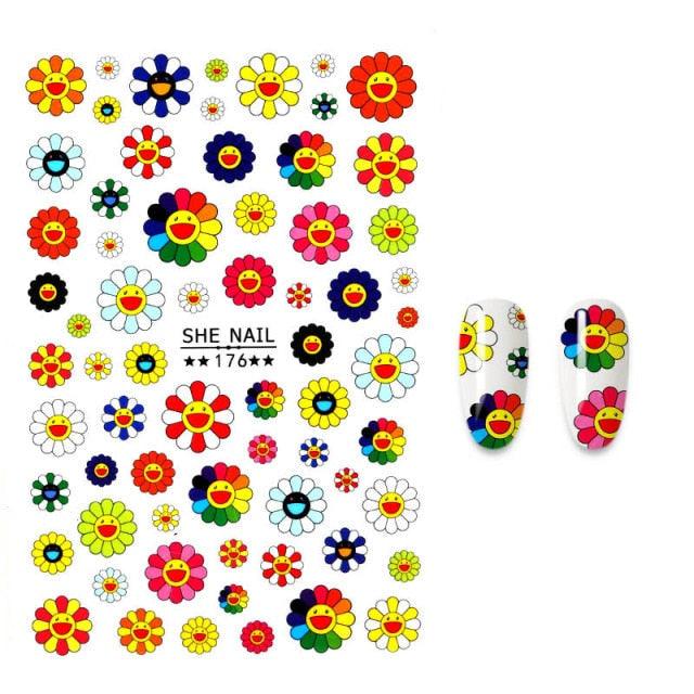 3D Nail Stickers Flower Graffiti Abstract Sexy Woman Face Design Adhesive Nail Art Decor Foil Slider Manicure Stickers For Nails Woman Decoration Nail Art Nail Ornament Self Adhesive Nail Decals Colorful Nail Sticker Jewelry Design For Nails Sliders Tips