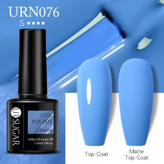 Matte Pink Blue Gel Nail Polish Semi Permanent LED Nail Art Design Elegant Warm Colors For Womens