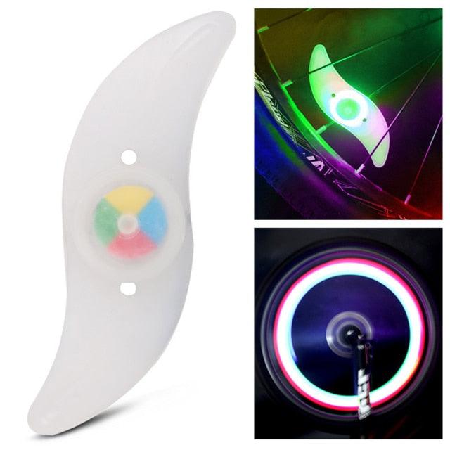 3 Lighting Mode LED Neon Bicycle Wheel Spoke Light Waterproof Color Bike Safety Warning Light Cycling Light Decoration Safety Warning Tire Strip Light Bright Color Bicycle Spoke Lights
