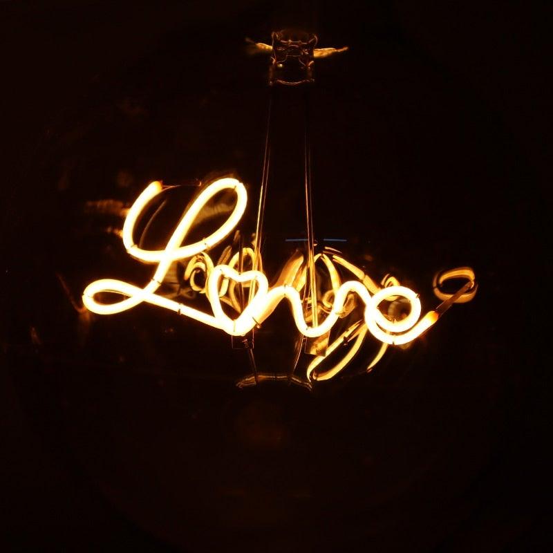 3D Edison Bulb Led Filament Decoration Vintage Glass Lighting Decor Antique Style Light Amber Warm Dimmable Bedroom Restaurant Home Office Light Fixtures Decoration