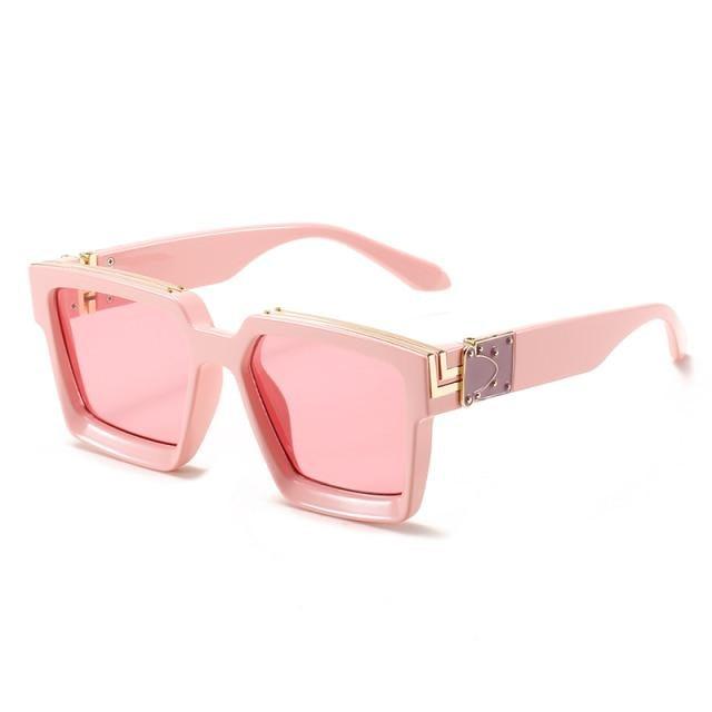 Black Vintage Design Sunglasses Luxury Design Stylish Classic  Sunglasses For Women Fashionable Trending Rectangle Shape Sunglasses For Ladies Summer UV400 Shades For Female