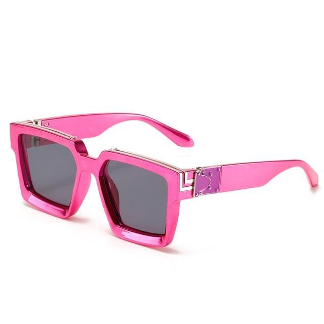 Black Vintage Design Sunglasses Luxury Design Stylish Classic  Sunglasses For Women Fashionable Trending Rectangle Shape Sunglasses For Ladies Summer UV400 Shades For Female