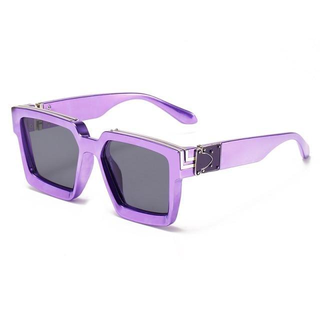 Black Vintage Design Sunglasses Luxury Design Stylish Classic  Sunglasses For Women Fashionable Trending Rectangle Shape Sunglasses For Ladies Summer UV400 Shades For Female