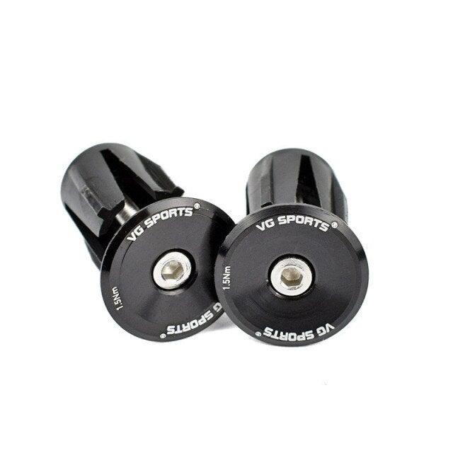 Mini Lightweight Lock Mountain Bicycle Grip Handlebar End Cap Handle Bar Grips End Plugs Mountain Bike Road Bicycle One Pair Bike Handlebar End Plugs Aluminum Alloy Expansion Handlebar Grips Cap