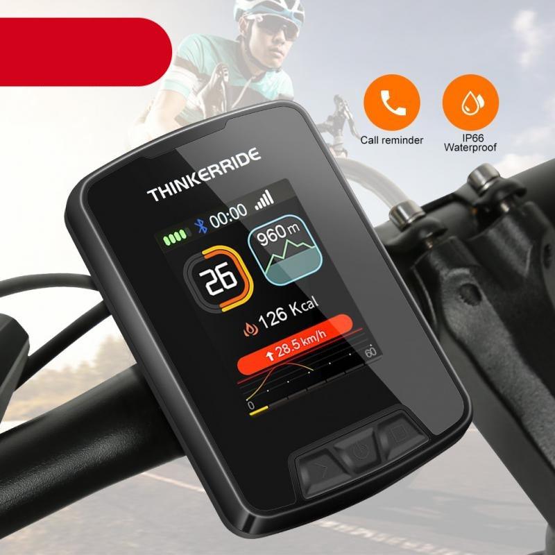 GPS Wireless Bike Computer Waterproof Bicycle Odometer Large Color LCD Screen Maps Navigation Cycling Speedometer Wired Bicycle Speedometer Waterproof Cycle Computer With Backlight LCD Display Automatic Sleep