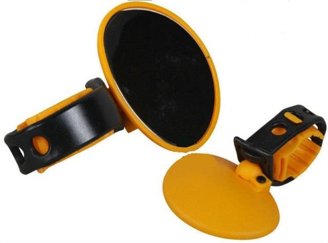 1PC Universal Round Bicycle Rearview Mirror Handlebar Rotate Wide-angle Mirror For Road Bike Cycling Accessories Adjustable Rearview Mirror Rotatable Rear-View Mirrors Handlebar Mounted Glass Mirror Universal Rearview Mirror For Mountain Bike