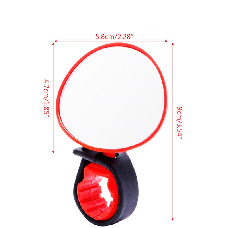 1PC Universal Round Bicycle Rearview Mirror Handlebar Rotate Wide-angle Mirror For Road Bike Cycling Accessories Adjustable Rearview Mirror Rotatable Rear-View Mirrors Handlebar Mounted Glass Mirror Universal Rearview Mirror For Mountain Bike