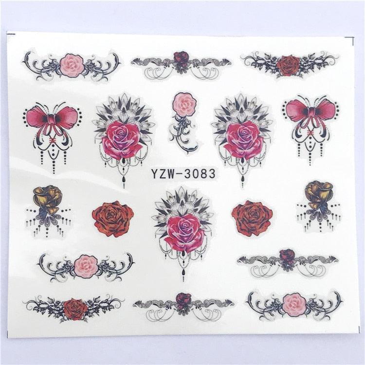 Fox Wolf Animal 3D Embossed Nail Sticker Flower Adhesive Manicure Slider Nail Art Tips Decorations Decals Manicure Design Golden Firework Star Accessories Heart Nail Art Stickers Glitter Decals Love Nail Sequins Laser Heart Nail