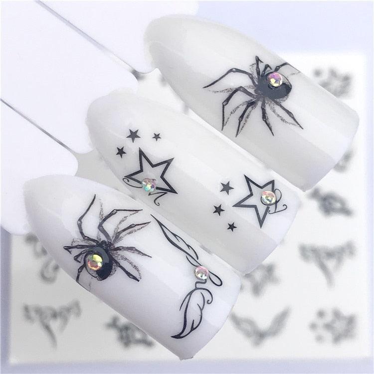 Fox Wolf Animal 3D Embossed Nail Sticker Flower Adhesive Manicure Slider Nail Art Tips Decorations Decals Manicure Design Golden Firework Star Accessories Heart Nail Art Stickers Glitter Decals Love Nail Sequins Laser Heart Nail