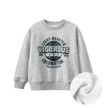 Arrival Fleece-lined Pullover Hoodie with Letter Design for Big Boys