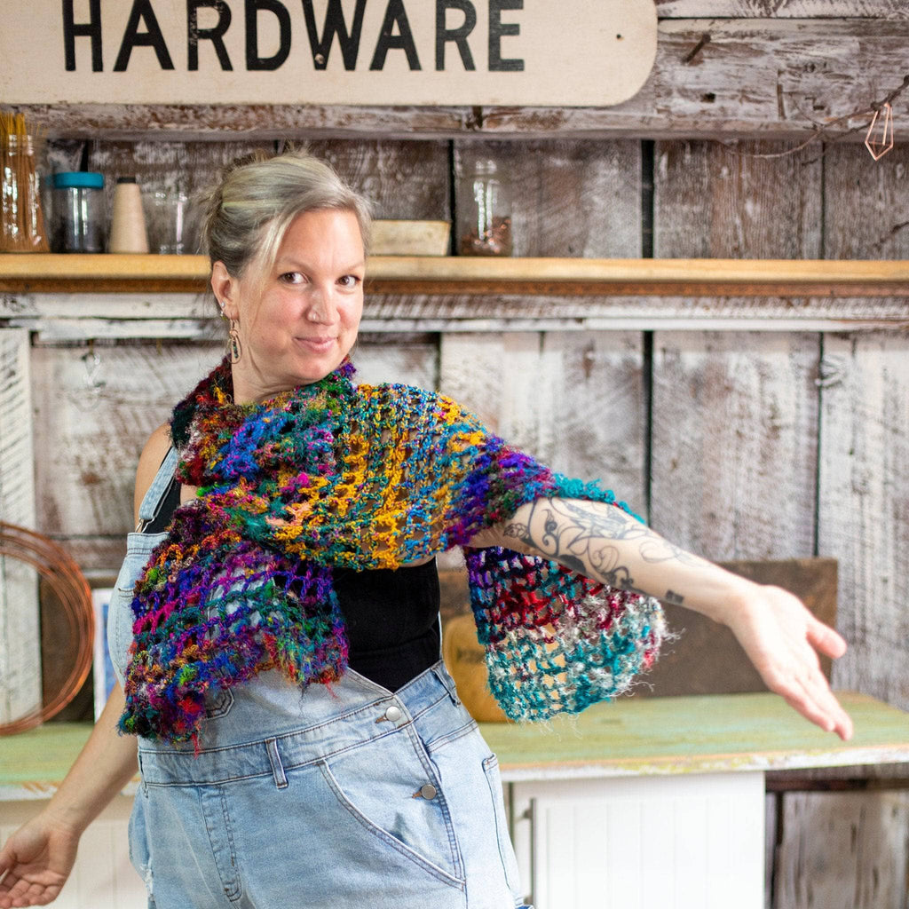 QuadraMesh Easy Crochet Shawl Kit