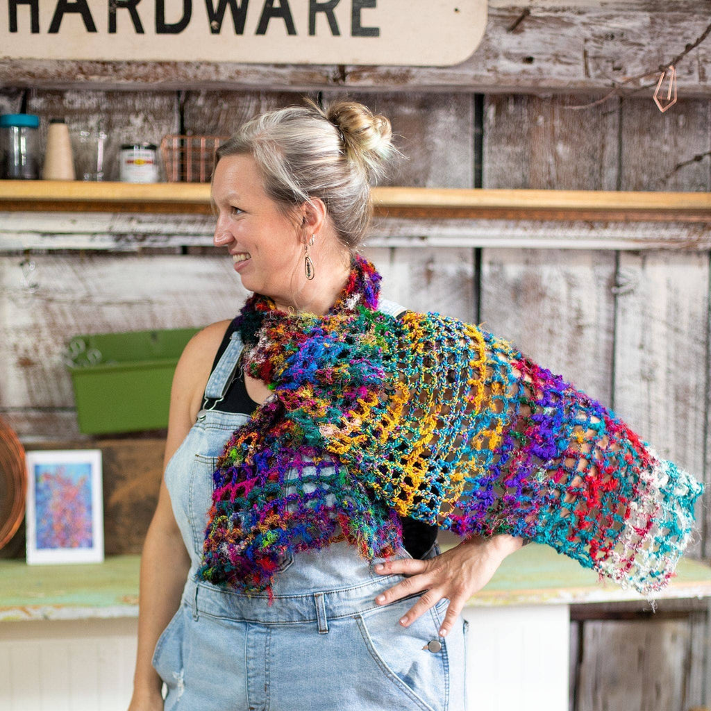 QuadraMesh Easy Crochet Shawl Kit