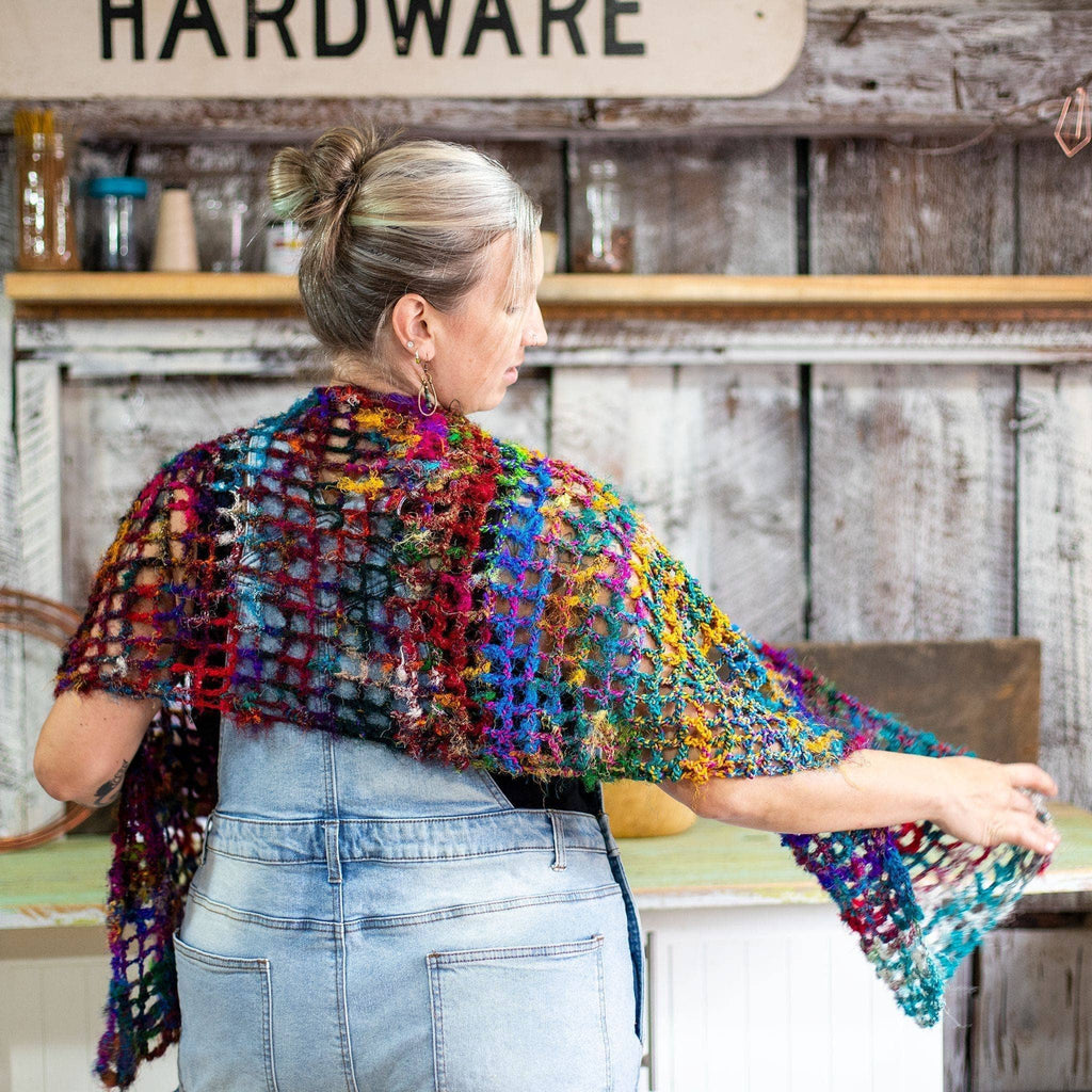 QuadraMesh Easy Crochet Shawl Kit