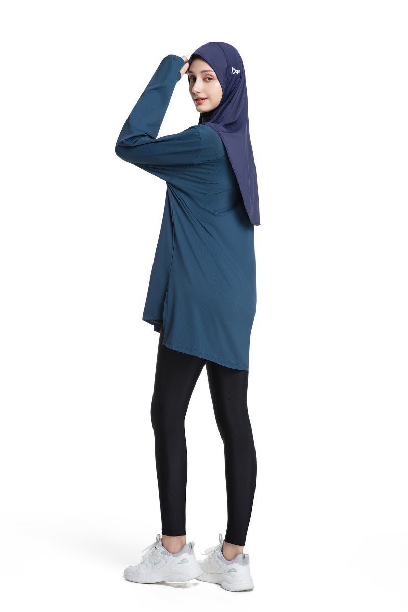 Quick-Dry Activewear with Thumb Holes Sports Top (MS289)