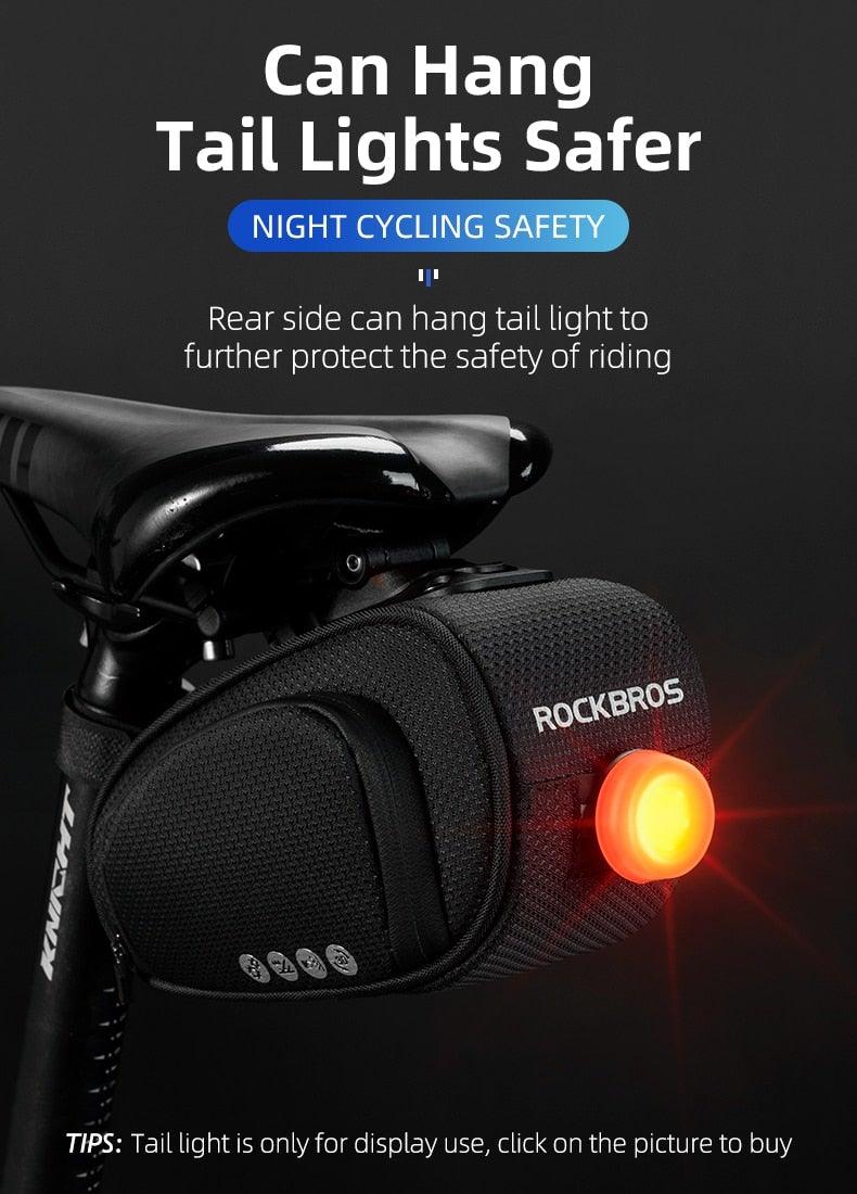Rainproof Bicycle Bag Shock Proof Bike Bag For Reflective Large Capacity Seat Bike Bag Accessories Bag Seat Bag Bike Bag Under Seat Bicycle Bag Cycling Accessories Storage Pouch Bike For Mountain Road Bike
