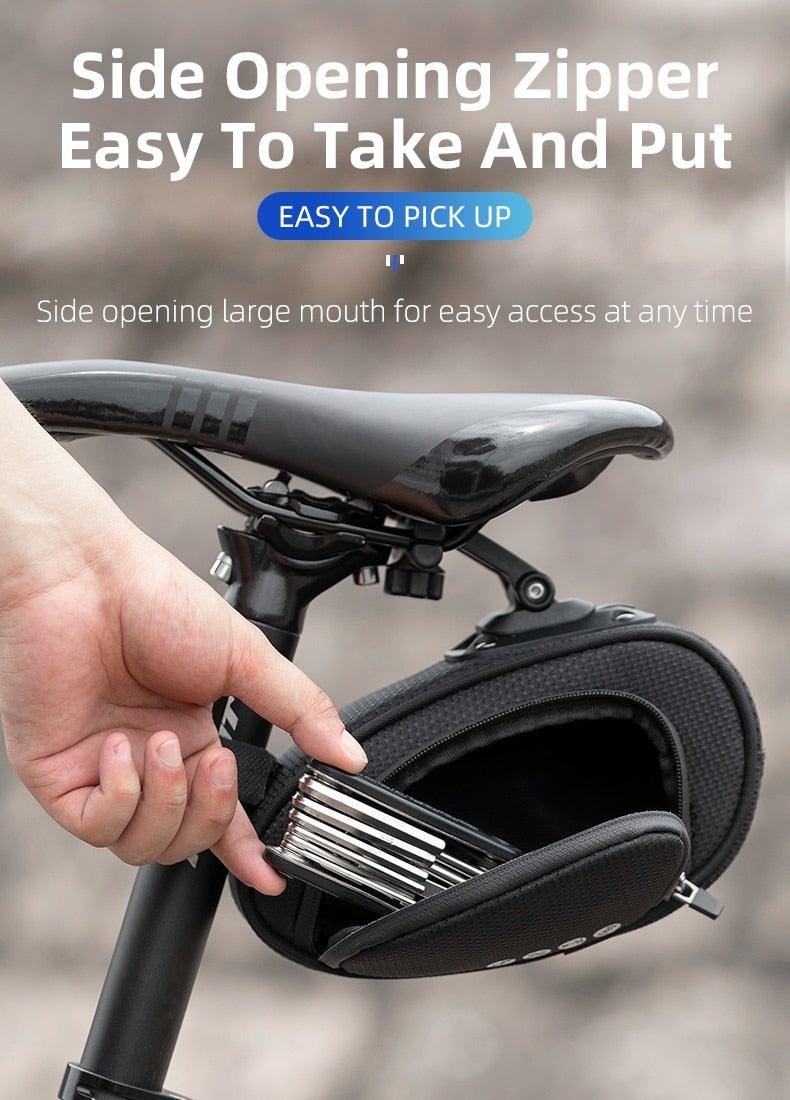 Rainproof Bicycle Bag Shock Proof Bike Bag For Reflective Large Capacity Seat Bike Bag Accessories Bag Seat Bag Bike Bag Under Seat Bicycle Bag Cycling Accessories Storage Pouch Bike For Mountain Road Bike
