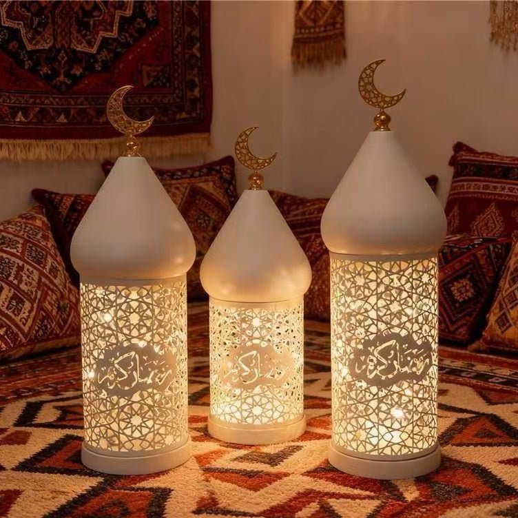 Ramadan Eid Candle Lantern Metal Craft Decorative Light (MAC380)