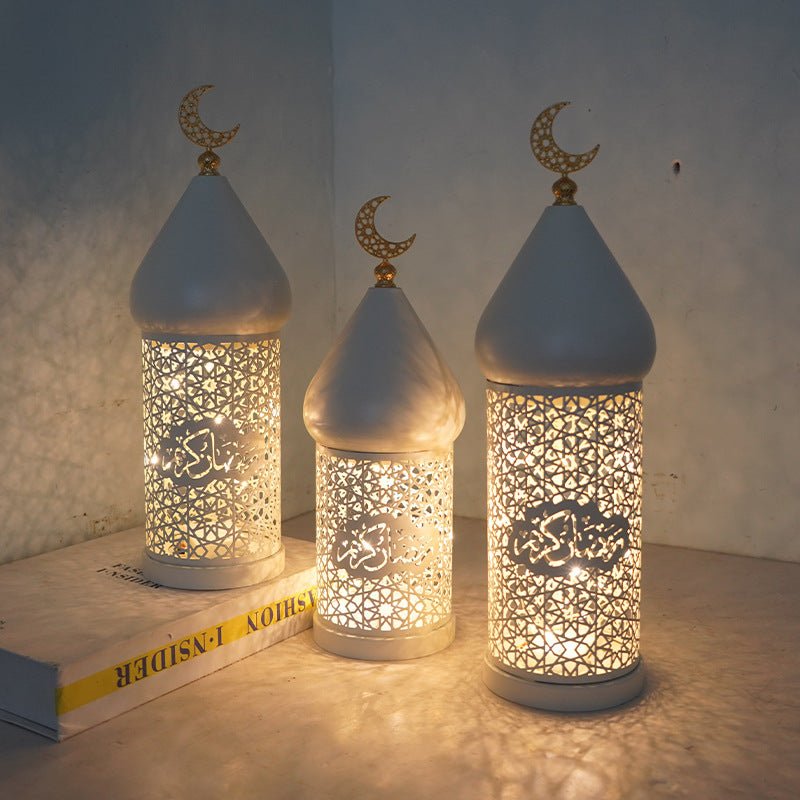 Ramadan Eid Candle Lantern Metal Craft Decorative Light (MAC380)