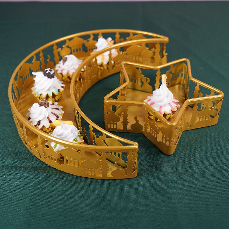 Ramadan Festive Star & Moon Iron Fruit Plate (MR073)