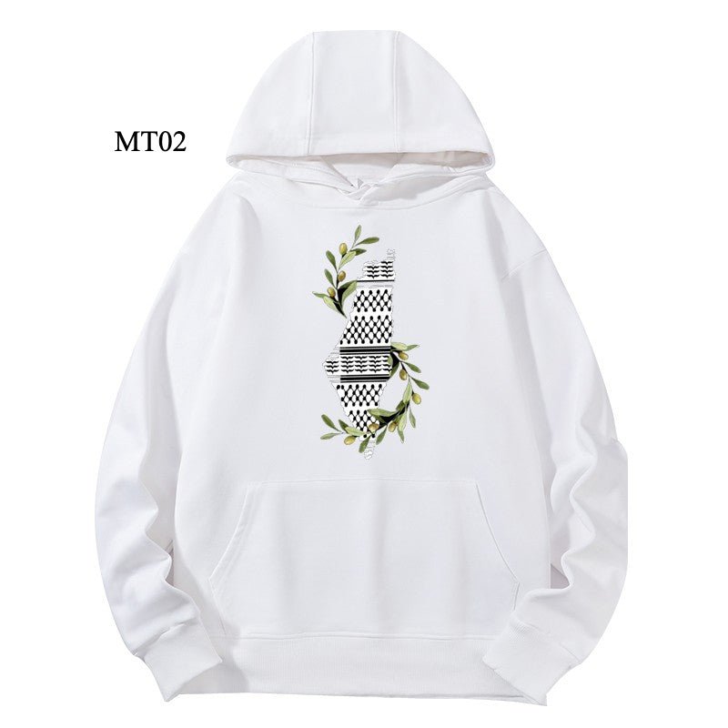 Ramadan Keffiyeh Customizable Hoodie t-shirt for Adults – High-Quality, Hooded Design (MTC002)