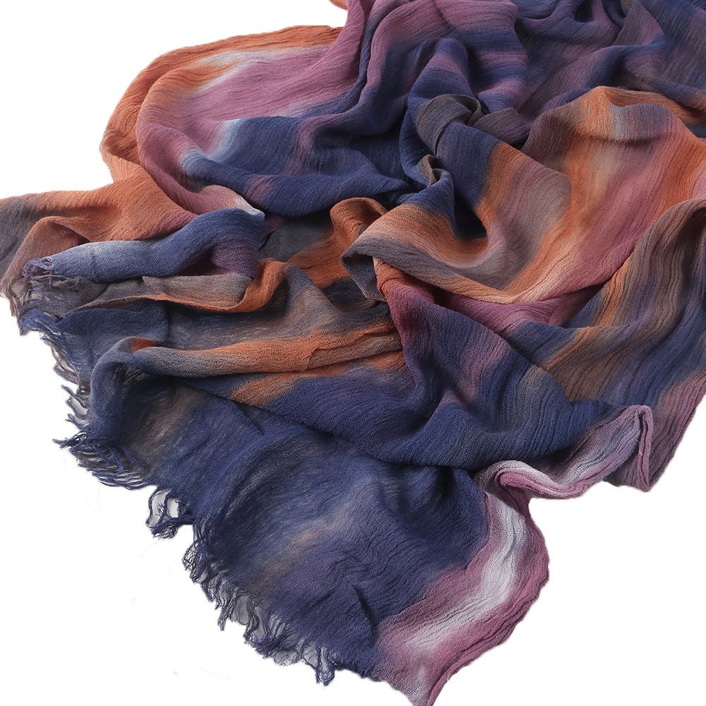Rayon Gradient Tie-Dye Scarf  | Rayon Gradient Hijab (MH216)